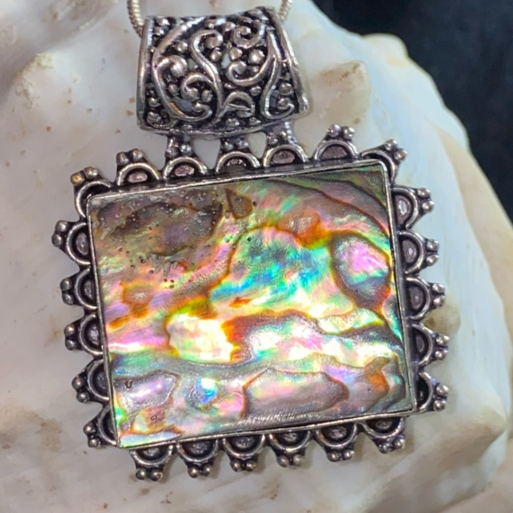 Striking Abalone Shell statement Pendant